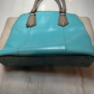 Antonio Melani Blue and Cream Women's Bag
